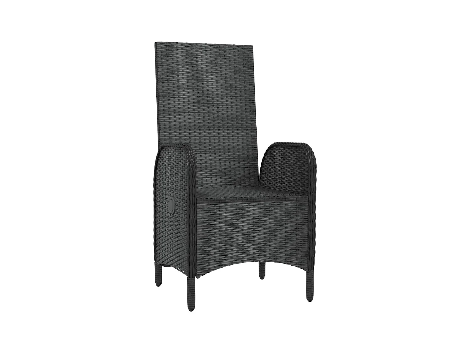 Chaises d'extérieur 2 pcs Résine tressée Noir SEF30951