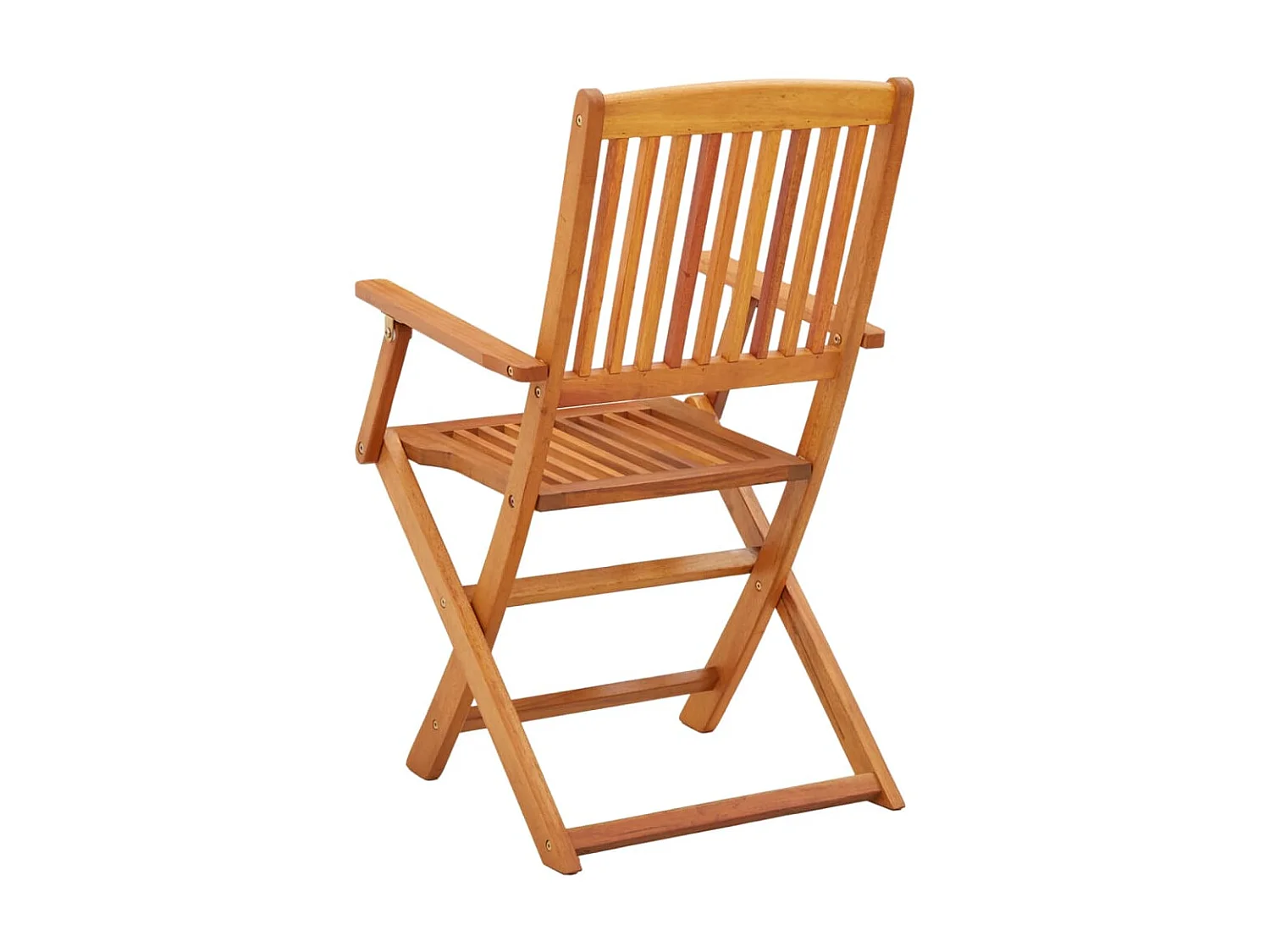 Chaises de jardin pliables 4 pcs Bois d'eucalyptus massif SEF36771