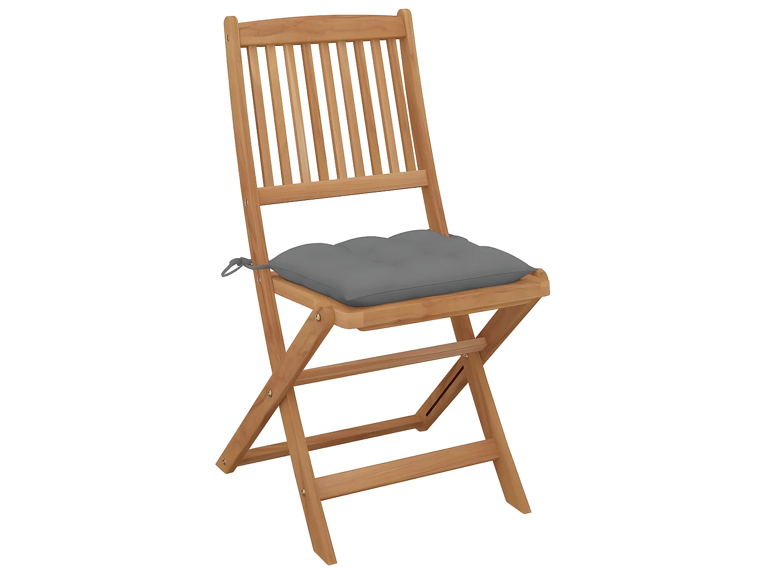 Klappbare Gartenstühle 4 Stk.| Outdoor-Stuhl mit Kissen Massivholz Akazie -gkd941199