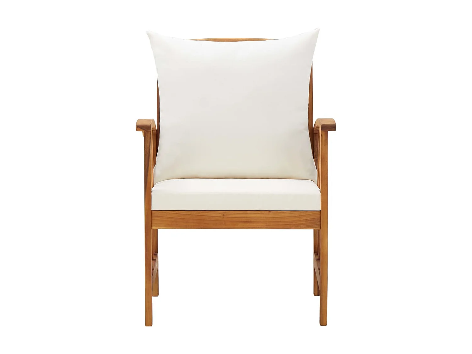 Chaises de jardin avec coussins 2 pcs Bois d'acacia massif SEF19261