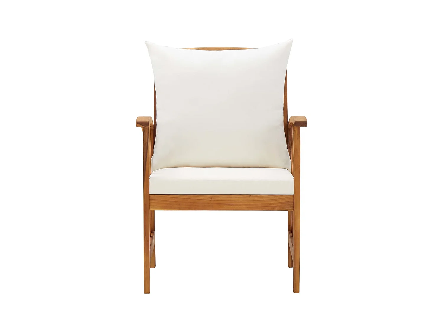 Chaises de jardin avec coussins 2 pcs Bois d'acacia massif SEF19261