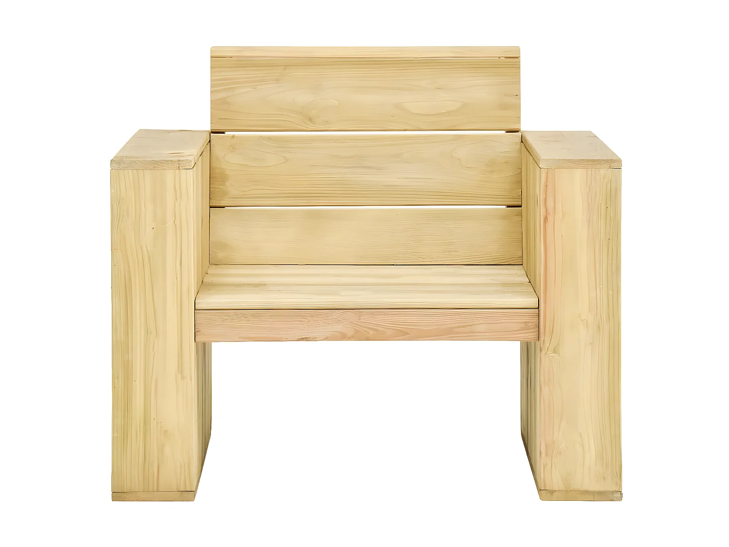 Chaise de jardin 89x76x76 cm Bois de pin imprégné SEF33589