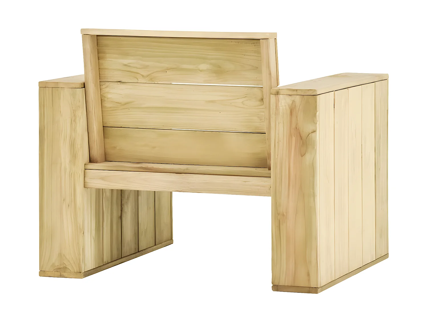 Chaise de jardin 89x76x76 cm Bois de pin imprégné SEF33589