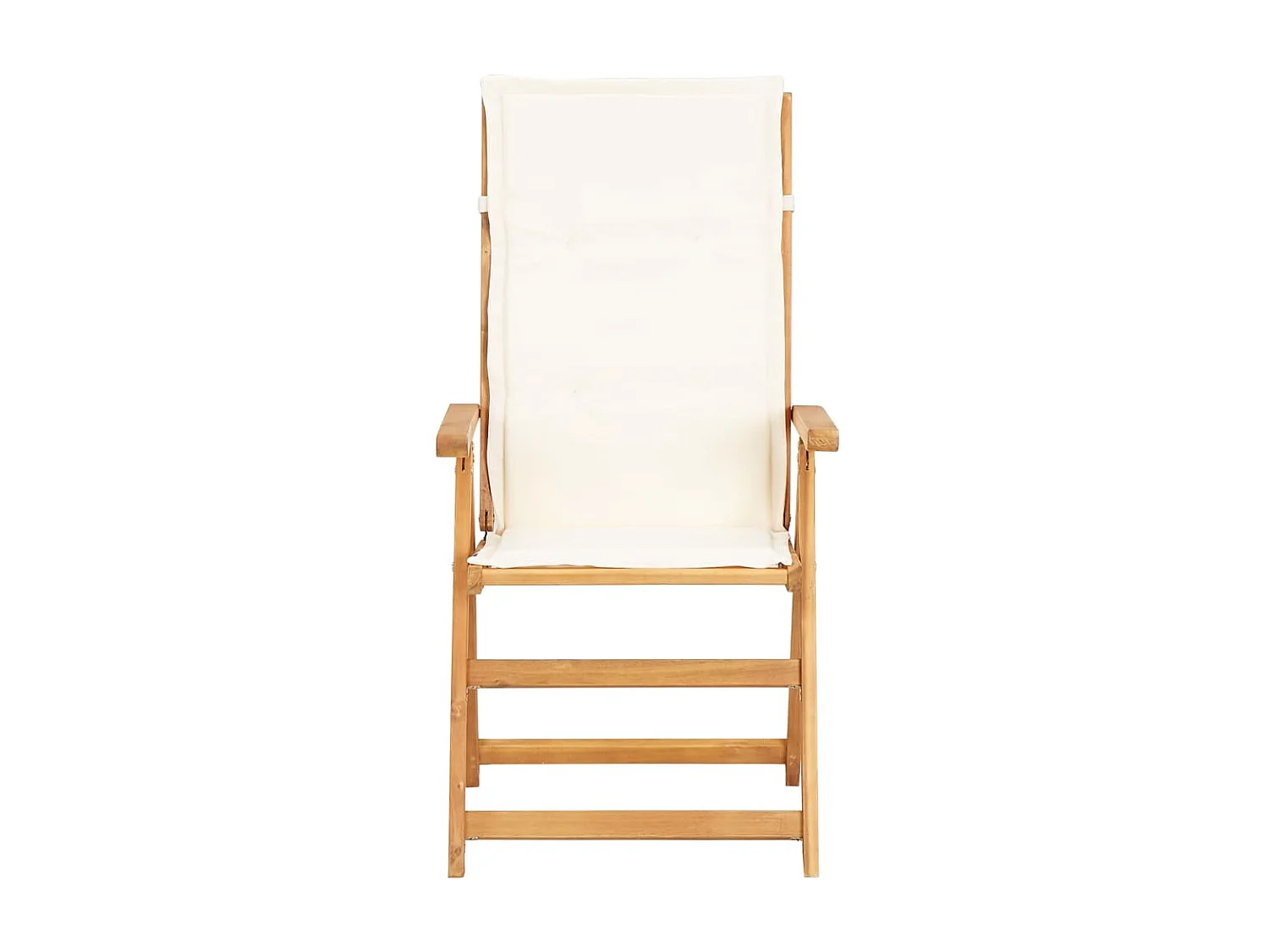 Chaises inclinables de jardin 2 pcs Marron Bois solide d'acacia SEF80243