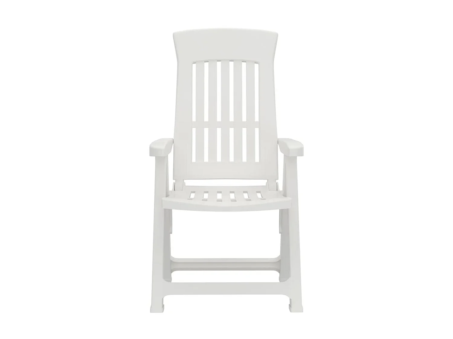 Chaises inclinables de jardin 2 pcs blanc PP SEF26368