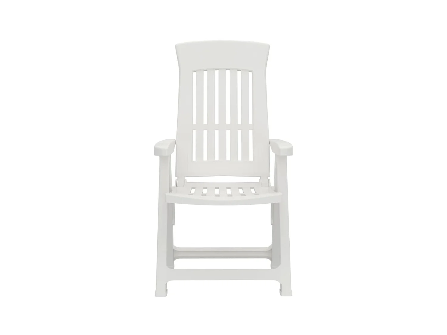 Chaises inclinables de jardin 2 pcs blanc PP SEF26368