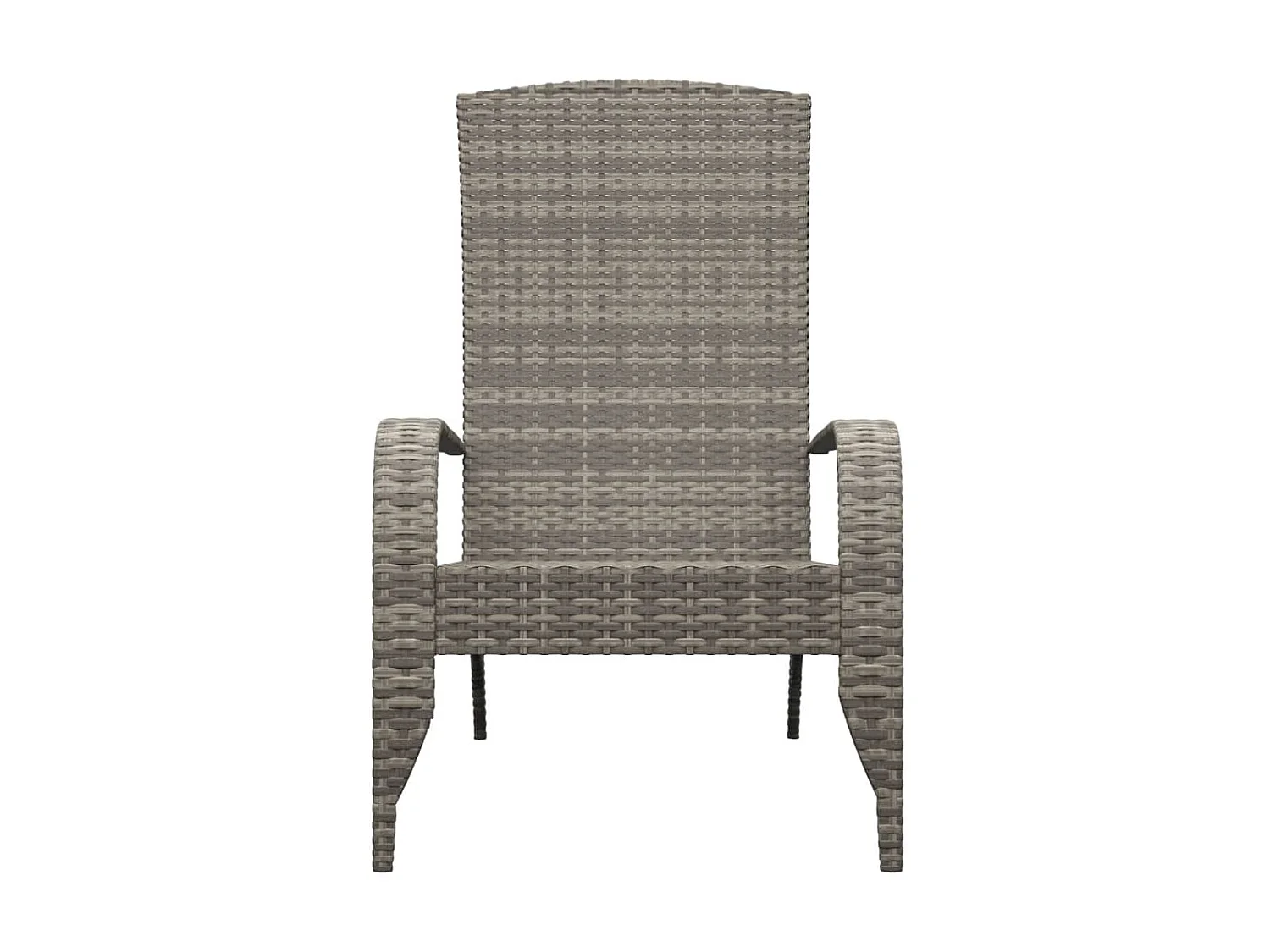 Chaise de jardin Adirondack Gris Résine tressée SEF92561