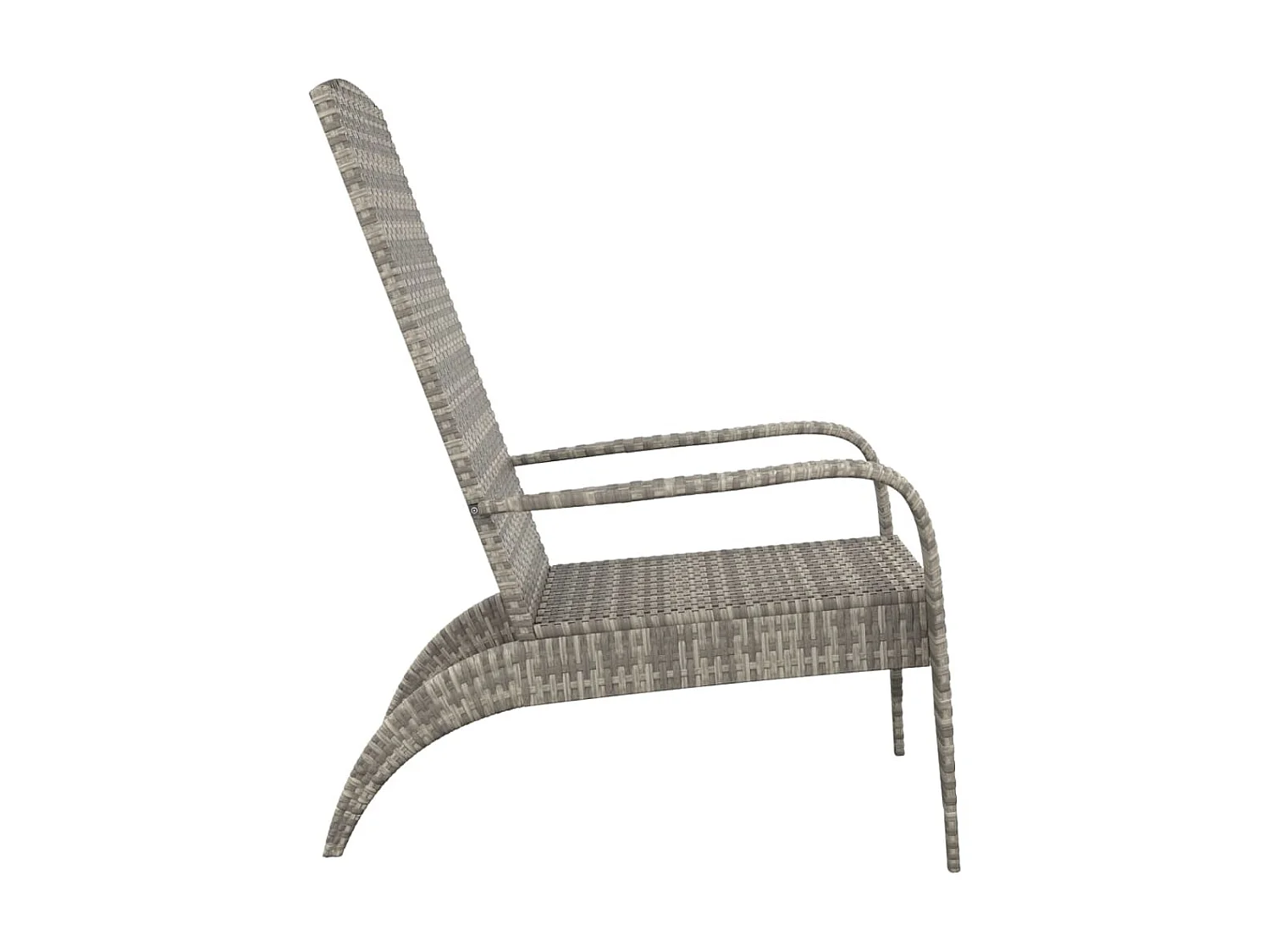 Chaise de jardin Adirondack Gris Résine tressée SEF92561