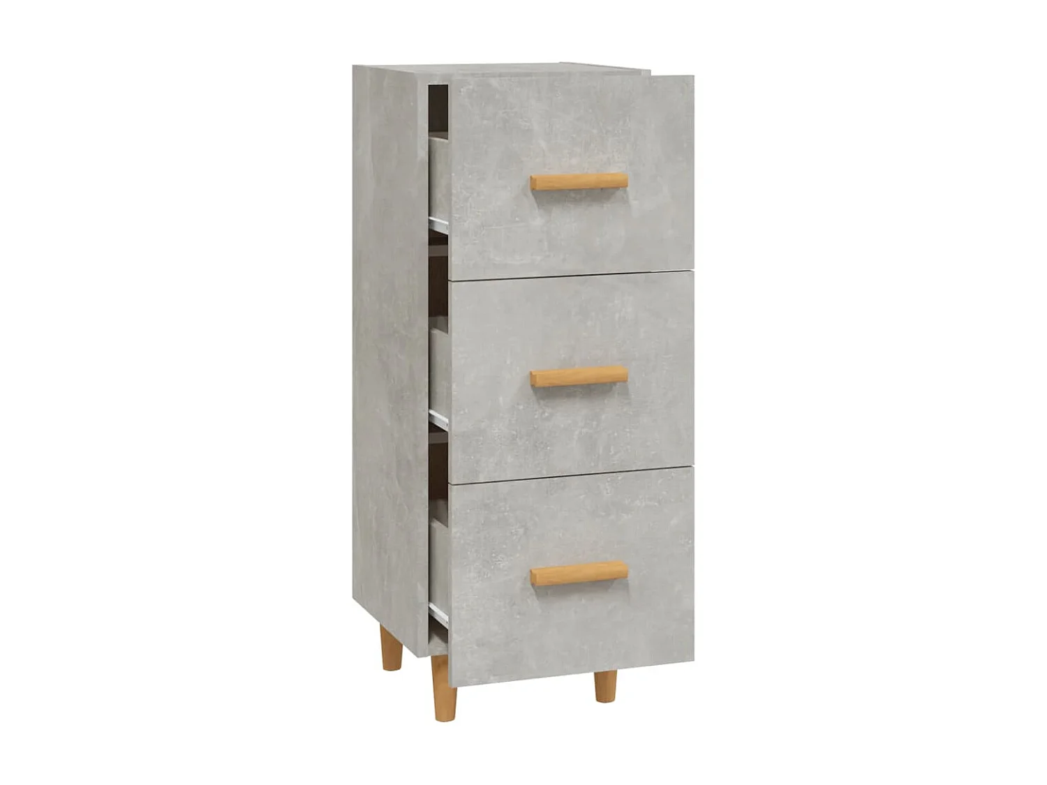Sideboard Lowboard - Betongrau 34,5x34x90 cm Holzwerkstoff -RM48606