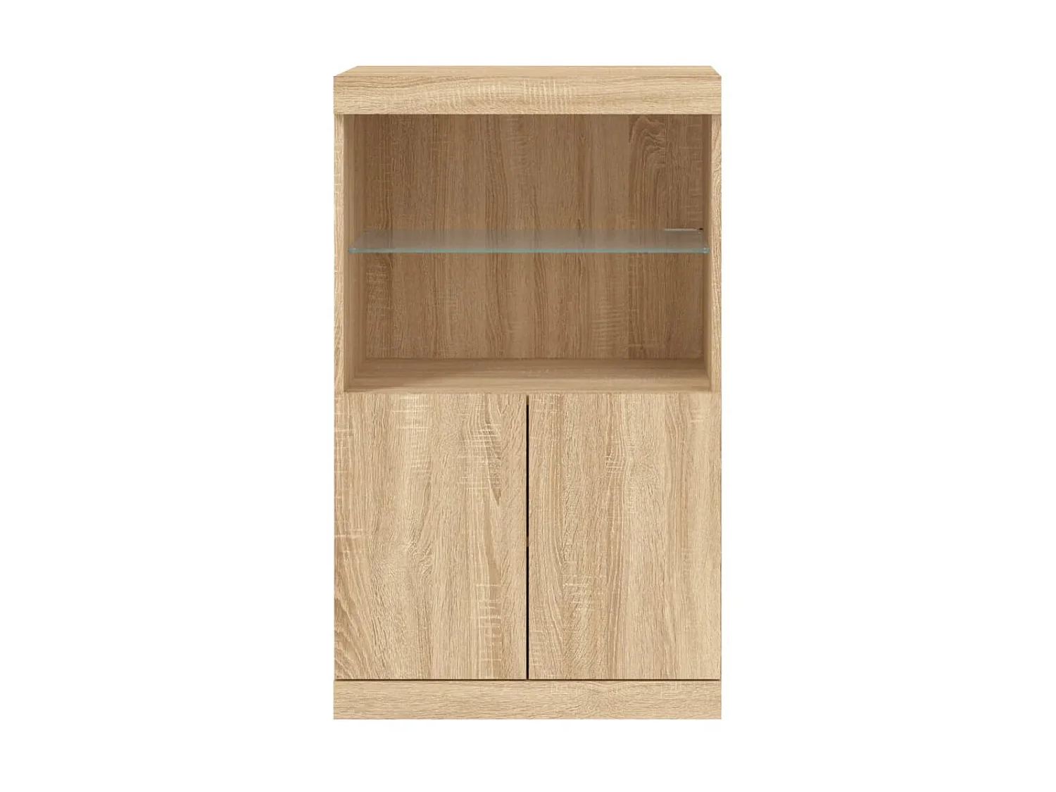 Sideboard mit LED-Leuchten Anrichte Sonoma-Eiche 60,5x37x100 cm -RM47199