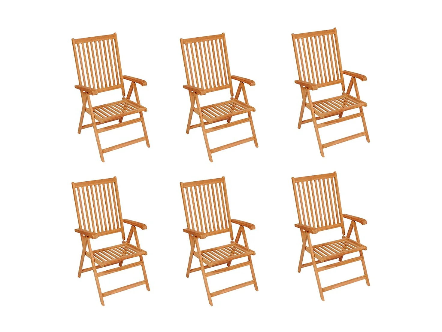 Chaises de jardin 6 pcs avec coussins à carreaux gris Teck SEF38227