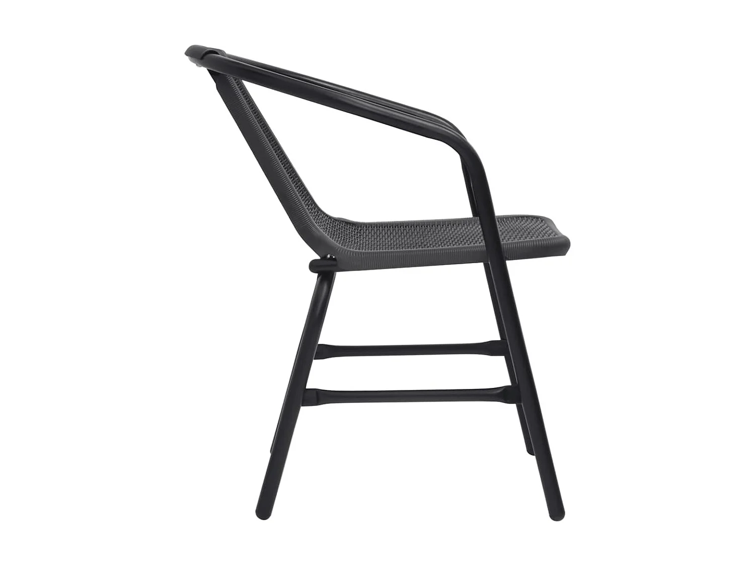 Chaises de jardin 6 pcs Rotin plastique et acier 110 kg SEF89756