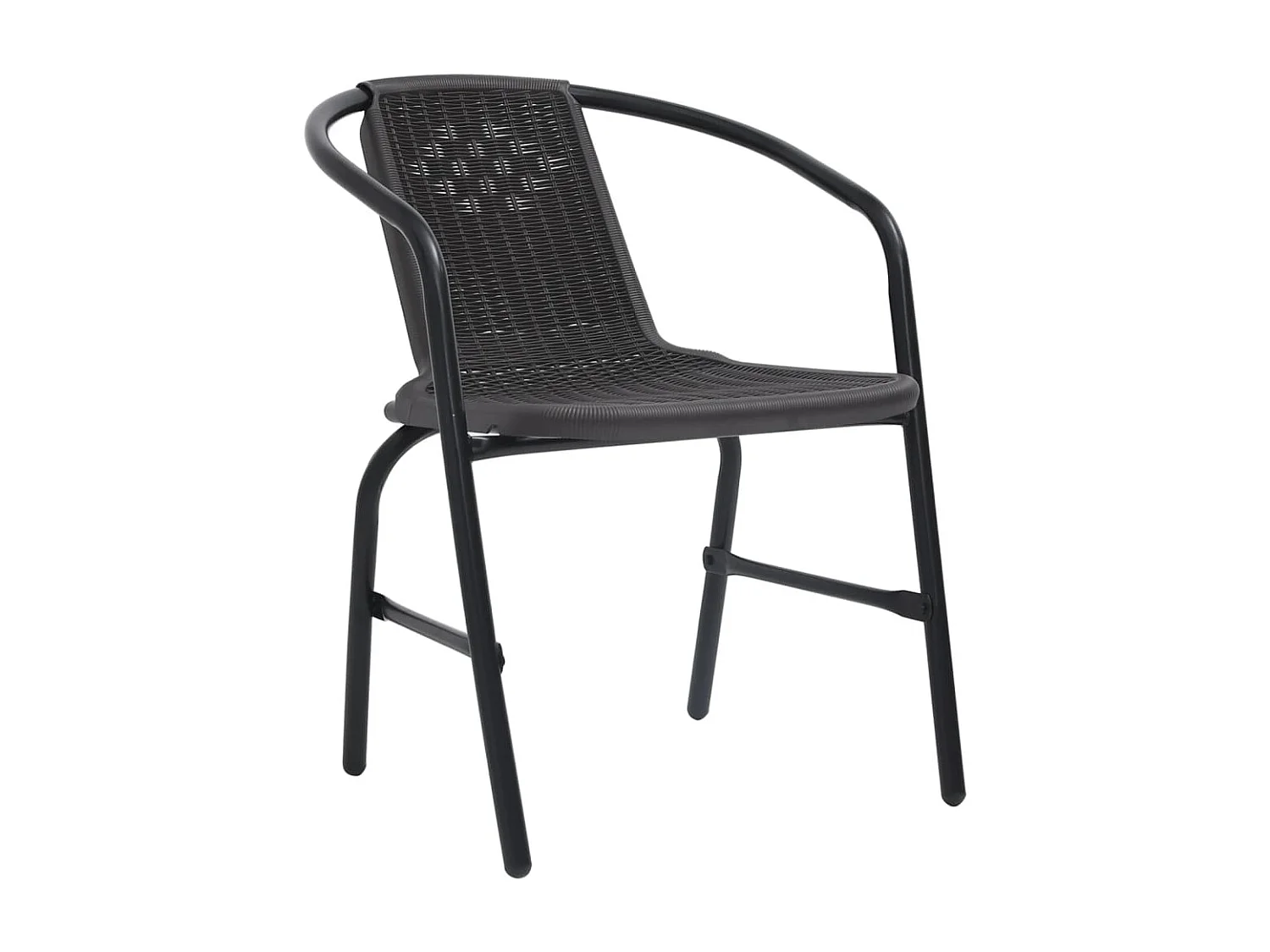 Tuinstoelen 6 st 110 kg kunststof rattan en staal NL55931