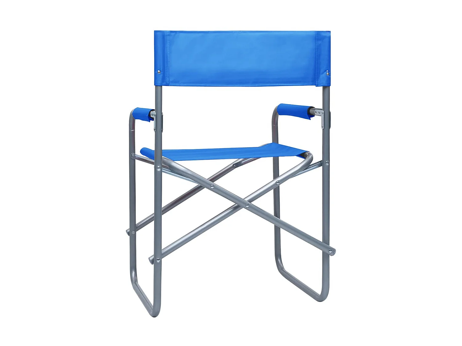 Chaises de metteur en scène 2 pcs Acier Bleu SEF83868