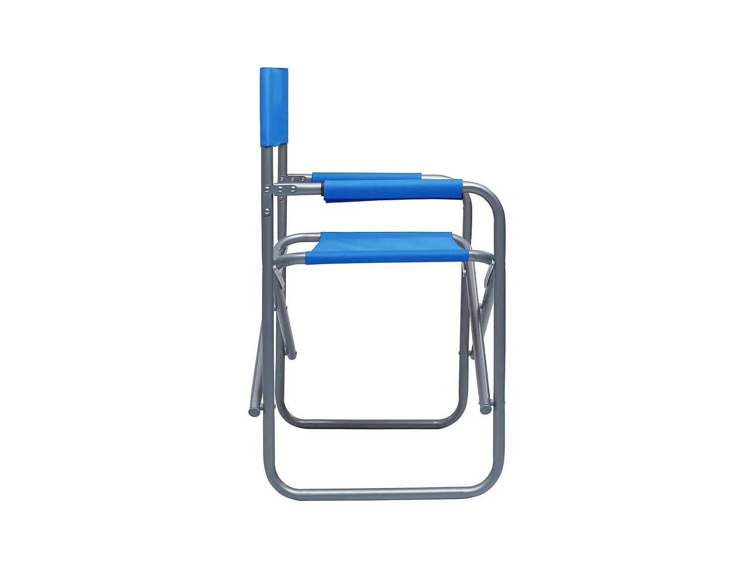 Sillas de director 2 unidades acero azul ES99854