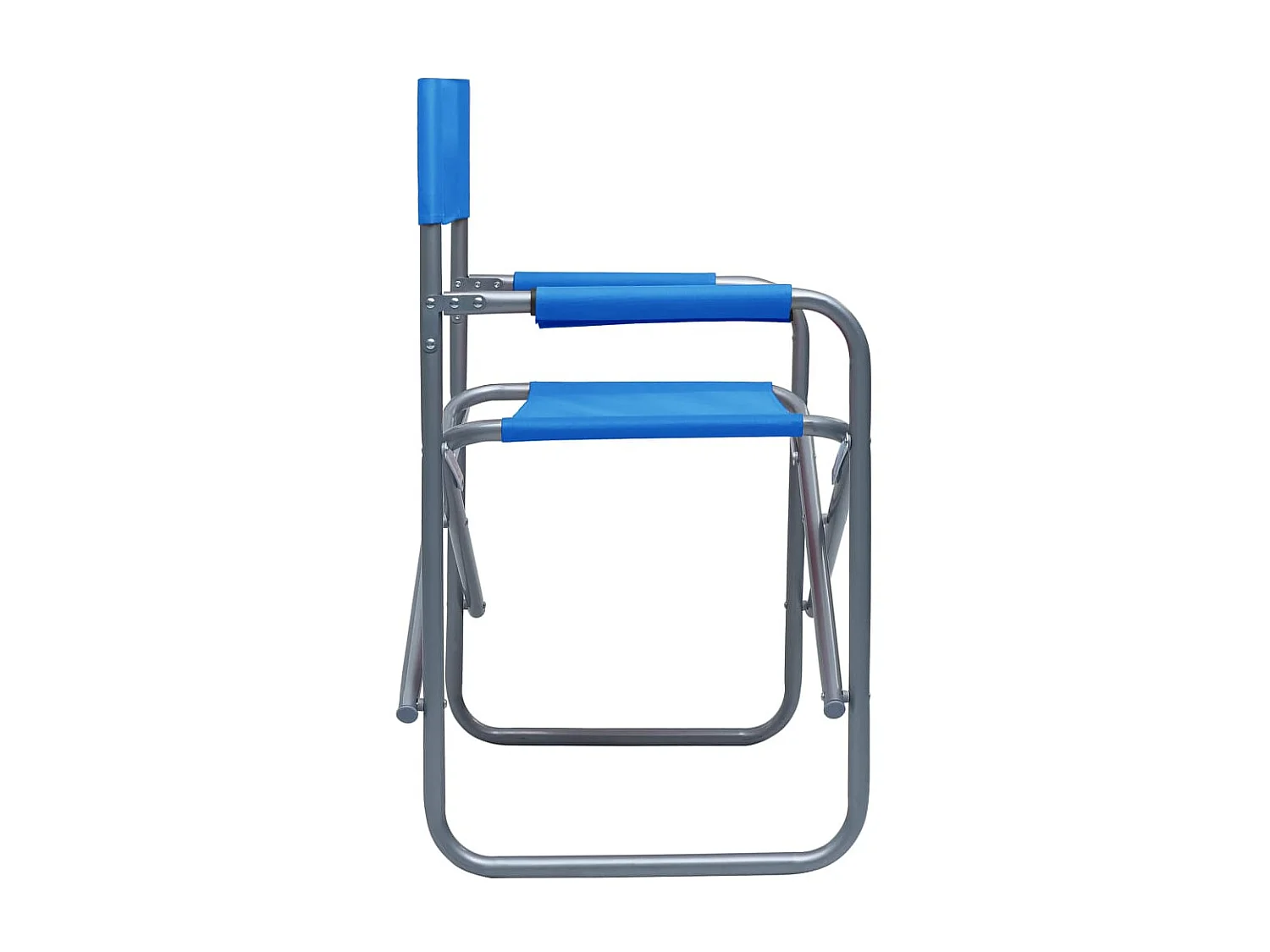 Sillas de director 2 unidades acero azul ES99854