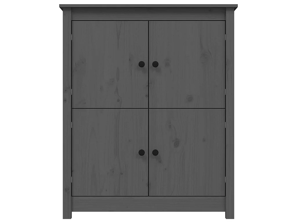 Sideboard Grau - Lowboard 83x41,5x100 cm Massivholz Kiefer -RM21604