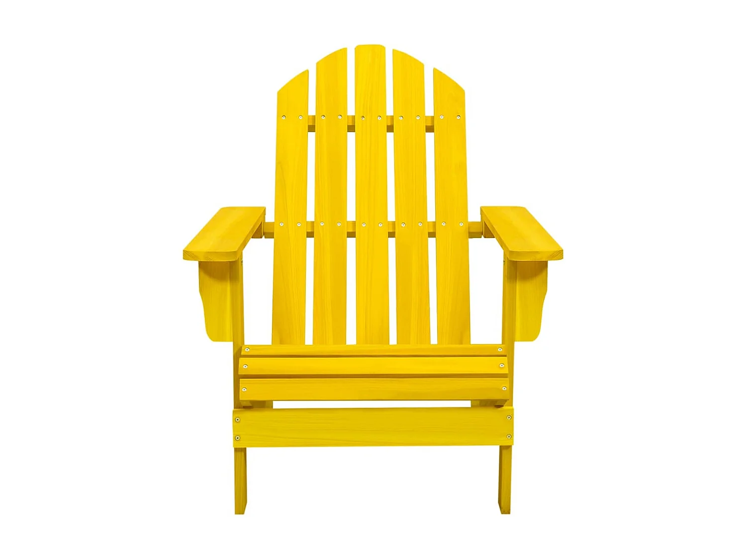 Chaise de jardin Adirondack Bois de sapin massif Jaune SEF40441