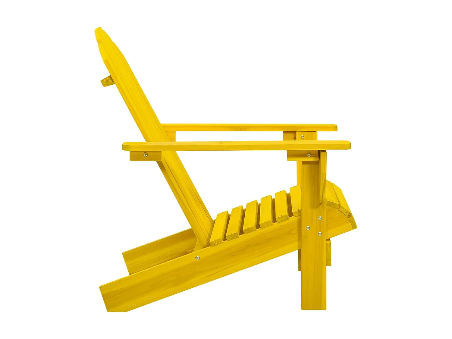 Chaise de jardin Adirondack Bois de sapin massif Jaune SEF40441
