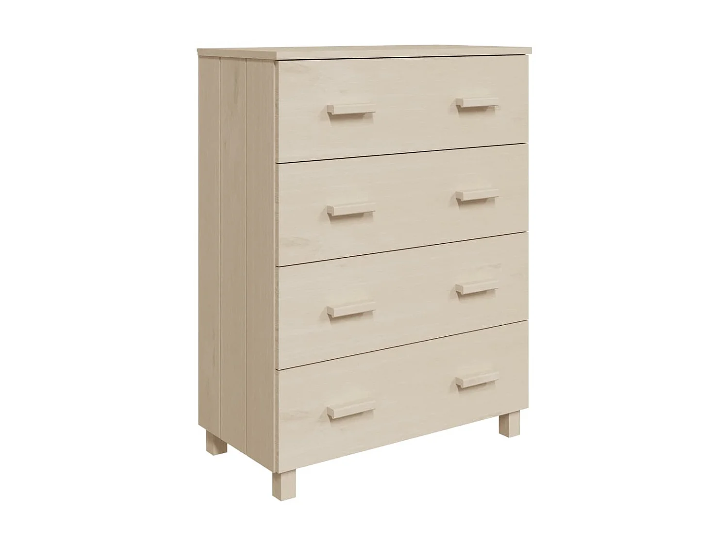 Sideboard Lowboard - HAMAR Honigbraun 79x40x103,5 cm Massivholz Kiefer -RM35782