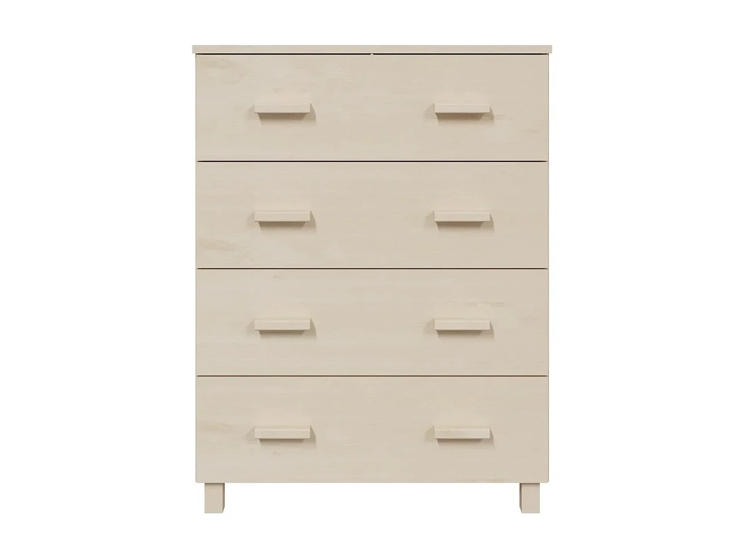 Sideboard Lowboard - HAMAR Honigbraun 79x40x103,5 cm Massivholz Kiefer -RM35782