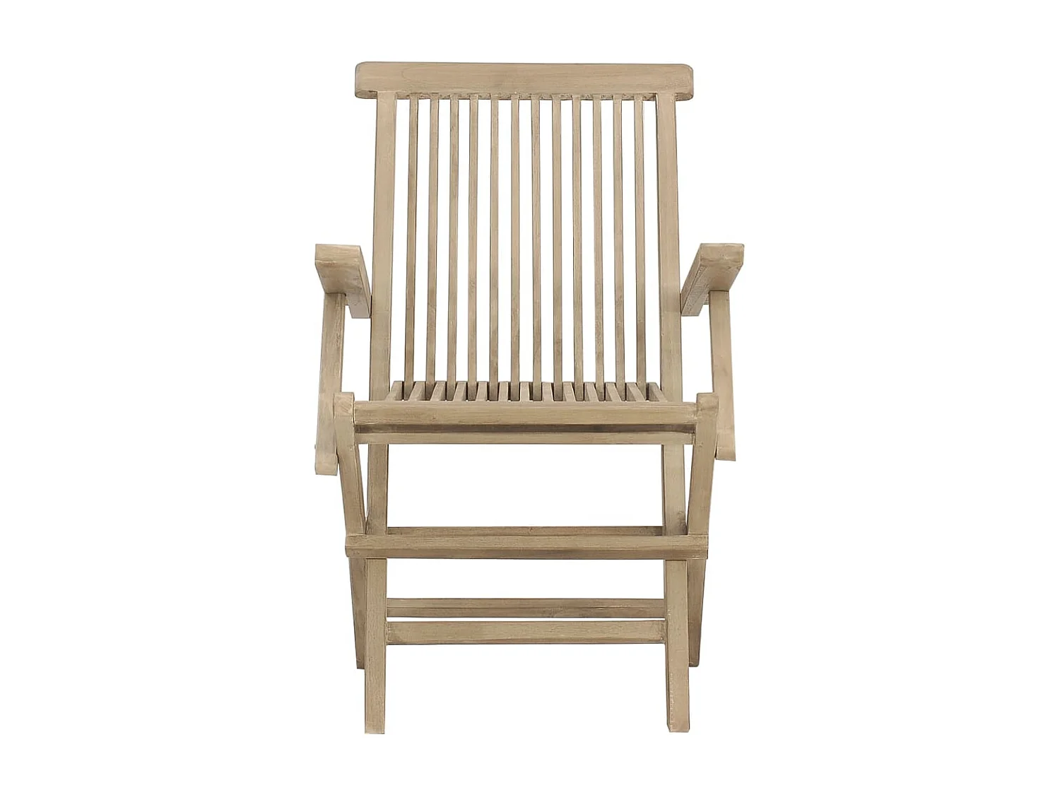 Tuinstoelen inklapbaar 2 st 56x61x89 cm massief teakhout grijs NL84252