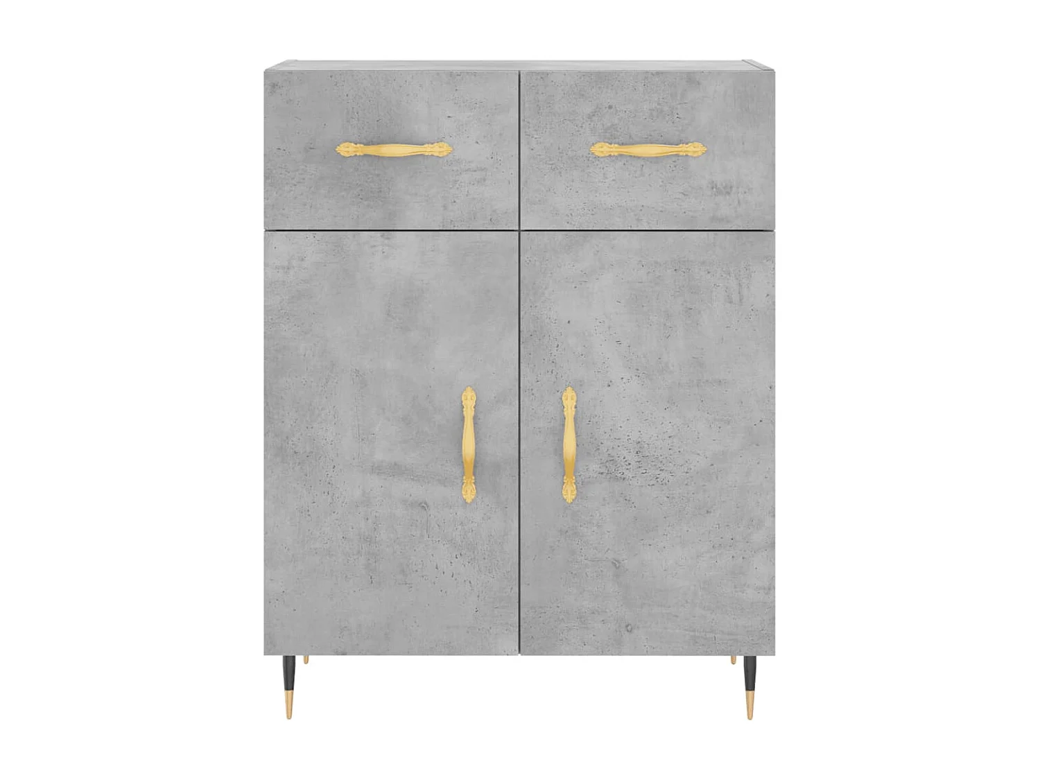 Sideboard Lowboard - Betongrau 69,5x34x90 cm Holzwerkstoff -RM95172