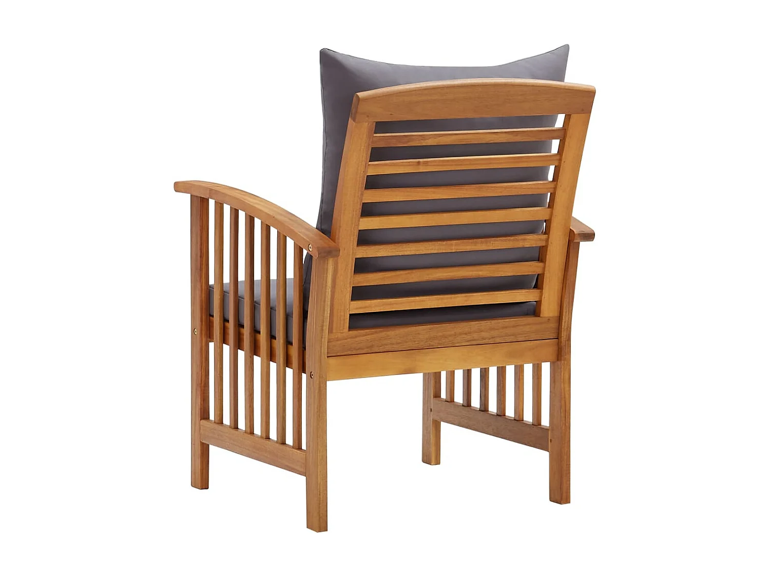 Chaises de jardin avec coussins 2 pcs Bois d'acacia massif SEF78273