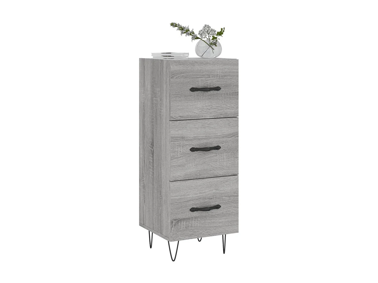 Sideboard Grau Sonoma - Lowboard 34,5x34x90 cm Holzwerkstoff -RM60167