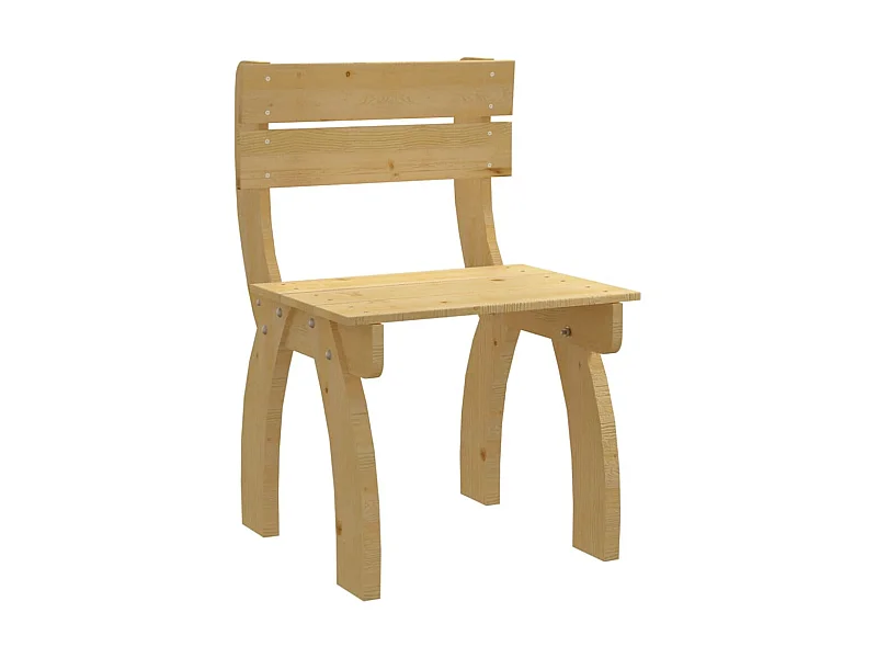 Silla de jardín de madera de pino impregnada ES59055