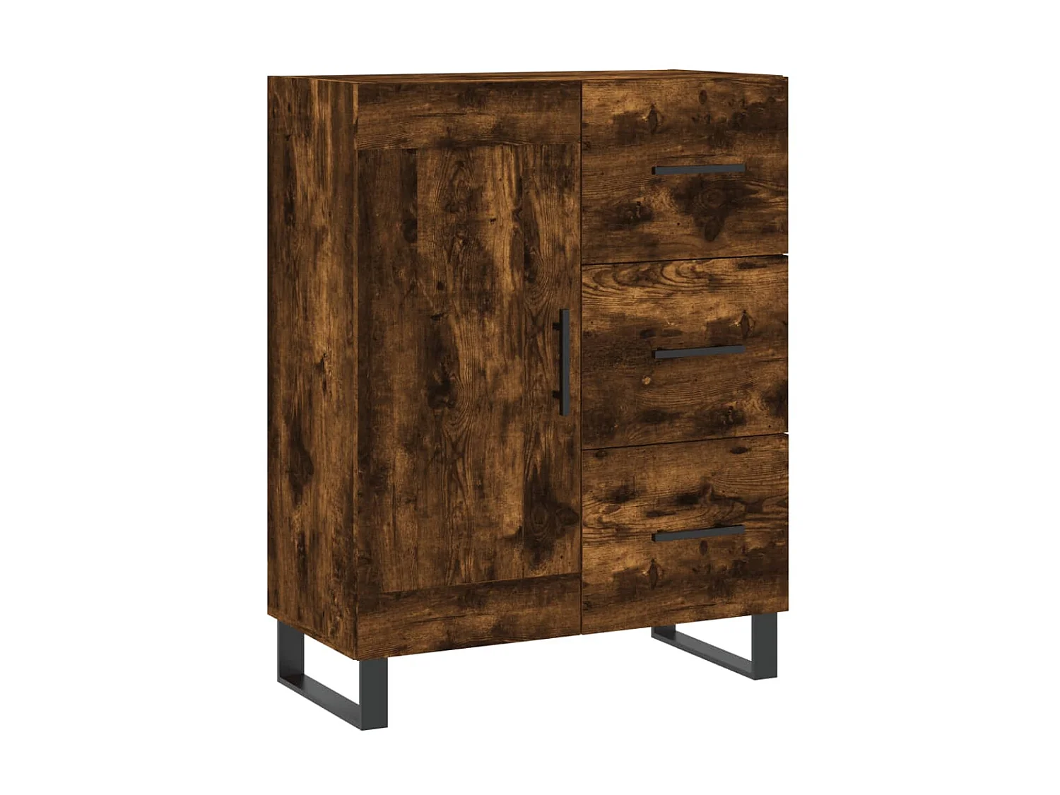 Sideboard Anrichte Räuchereiche 69,5x34x90 cm Holzwerkstoff -RM36871