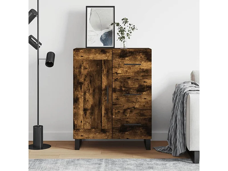 Sideboard Anrichte Räuchereiche 69,5x34x90 cm Holzwerkstoff -RM36871