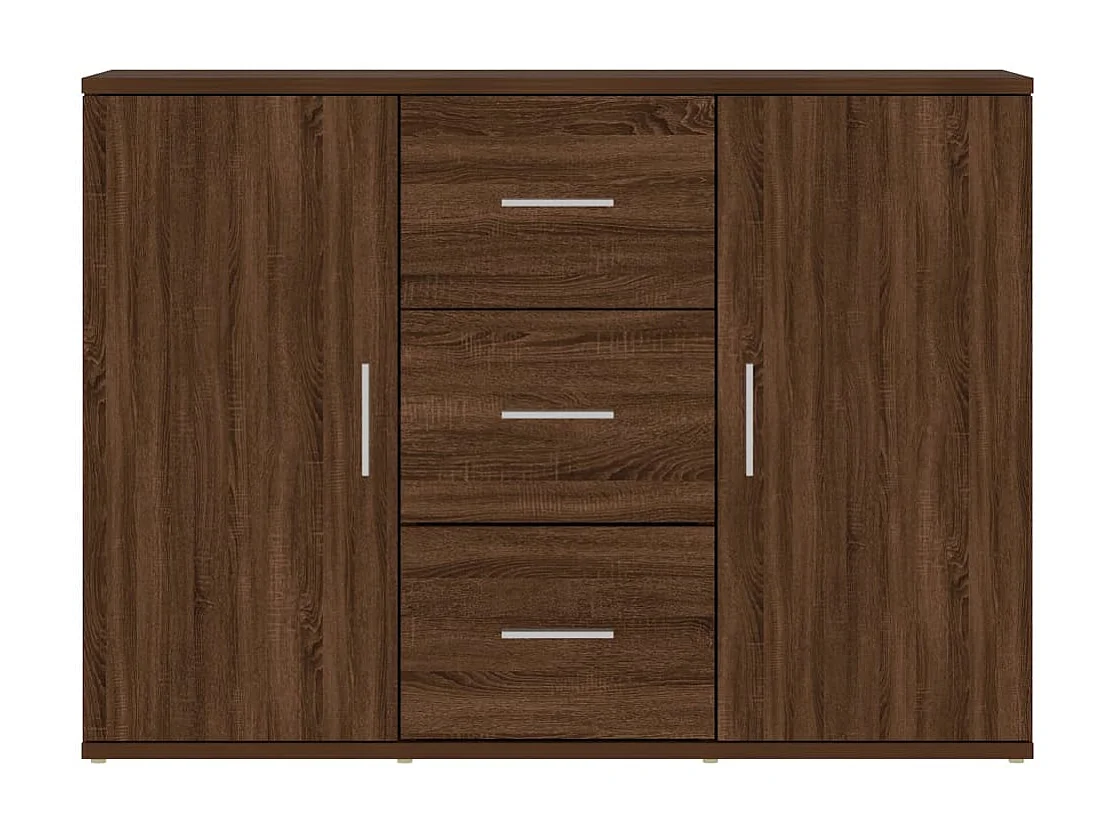 Sideboard Lowboard - Braun Eichen-Optik 91x29,5x65 cm Holzwerkstoff -RM91853