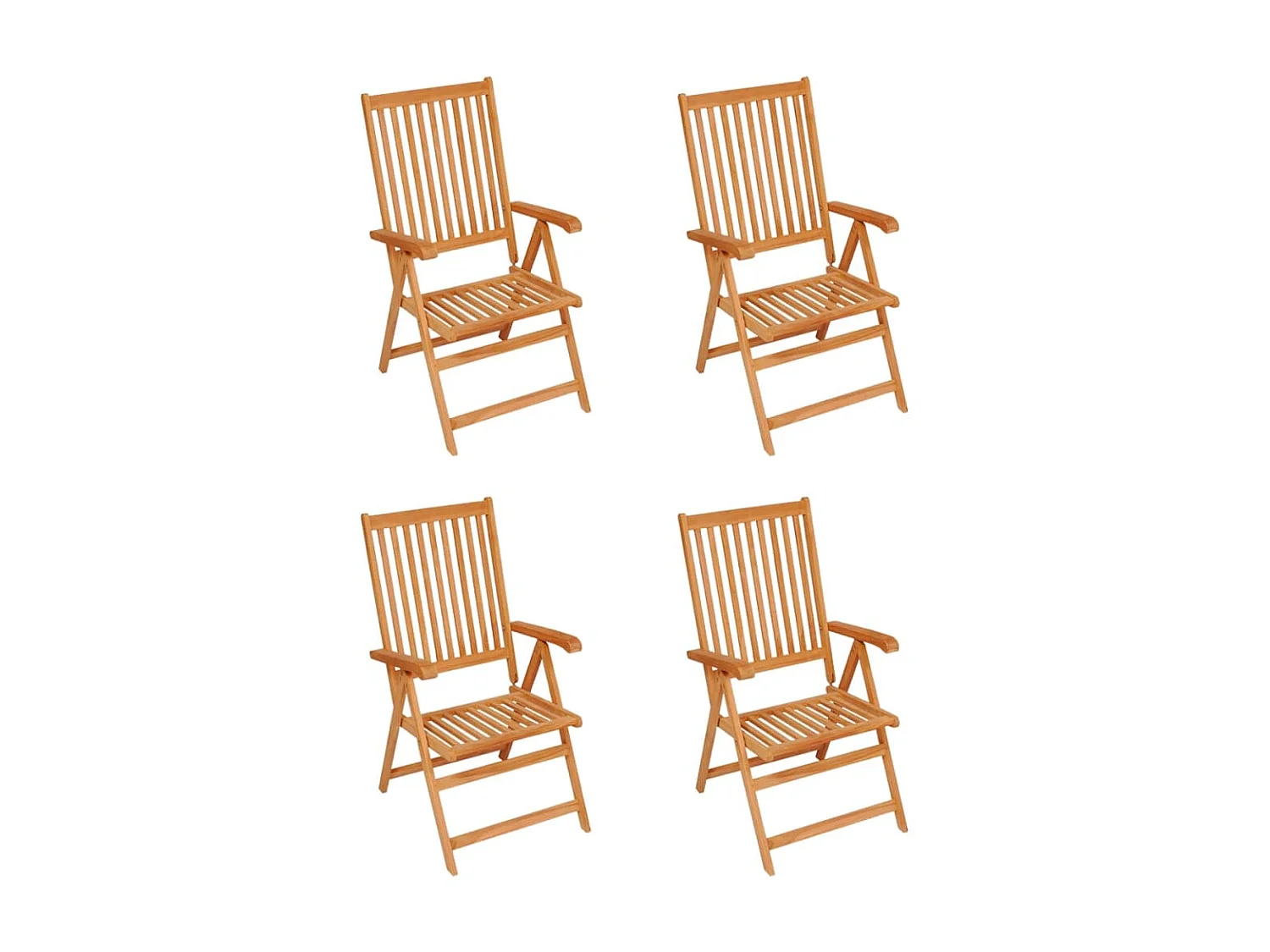 Chaises de jardin 4 pcs avec coussins gris Bois de teck massif SEF95058