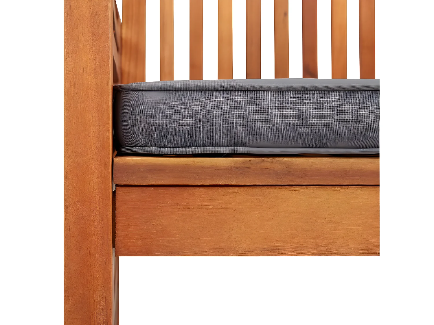 Chaise à dîner de jardin avec coussin Bois d'acacia massif SEF68127