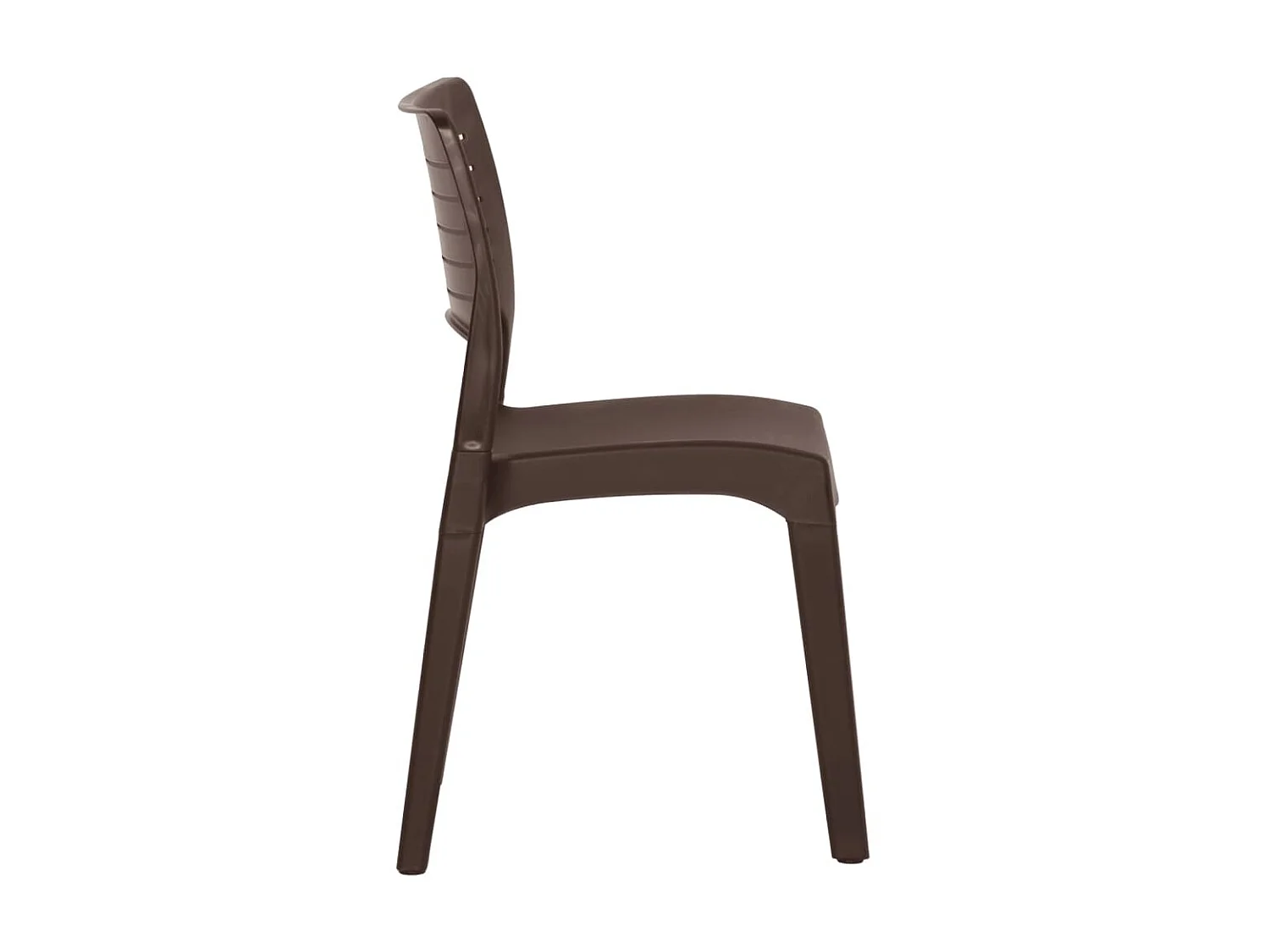 Chaises de jardin 2 pcs Moka Polypropylène SEF66906