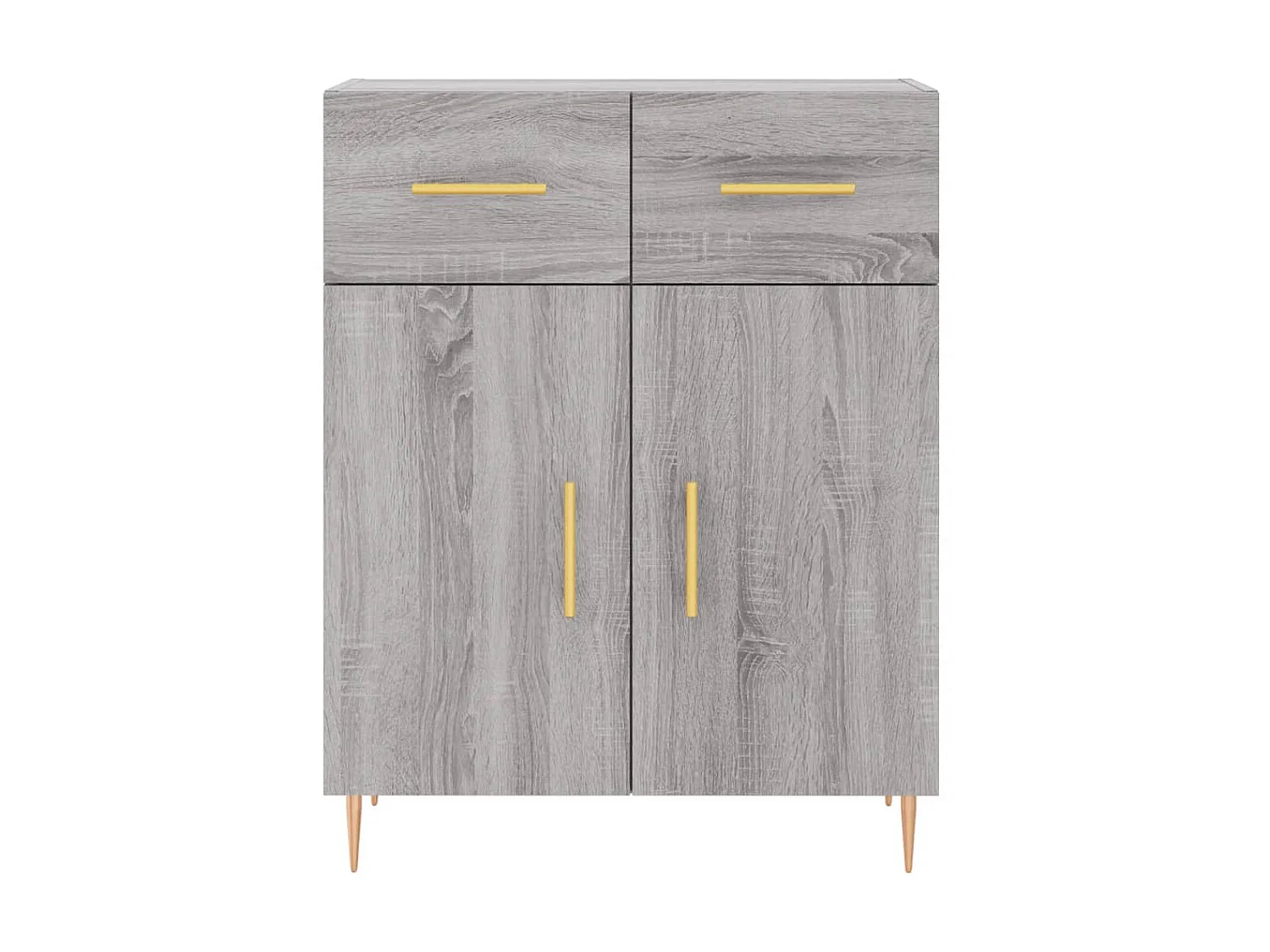Sideboard Grau Sonoma - Lowboard 69,5x34x90 cm Holzwerkstoff -RM25993
