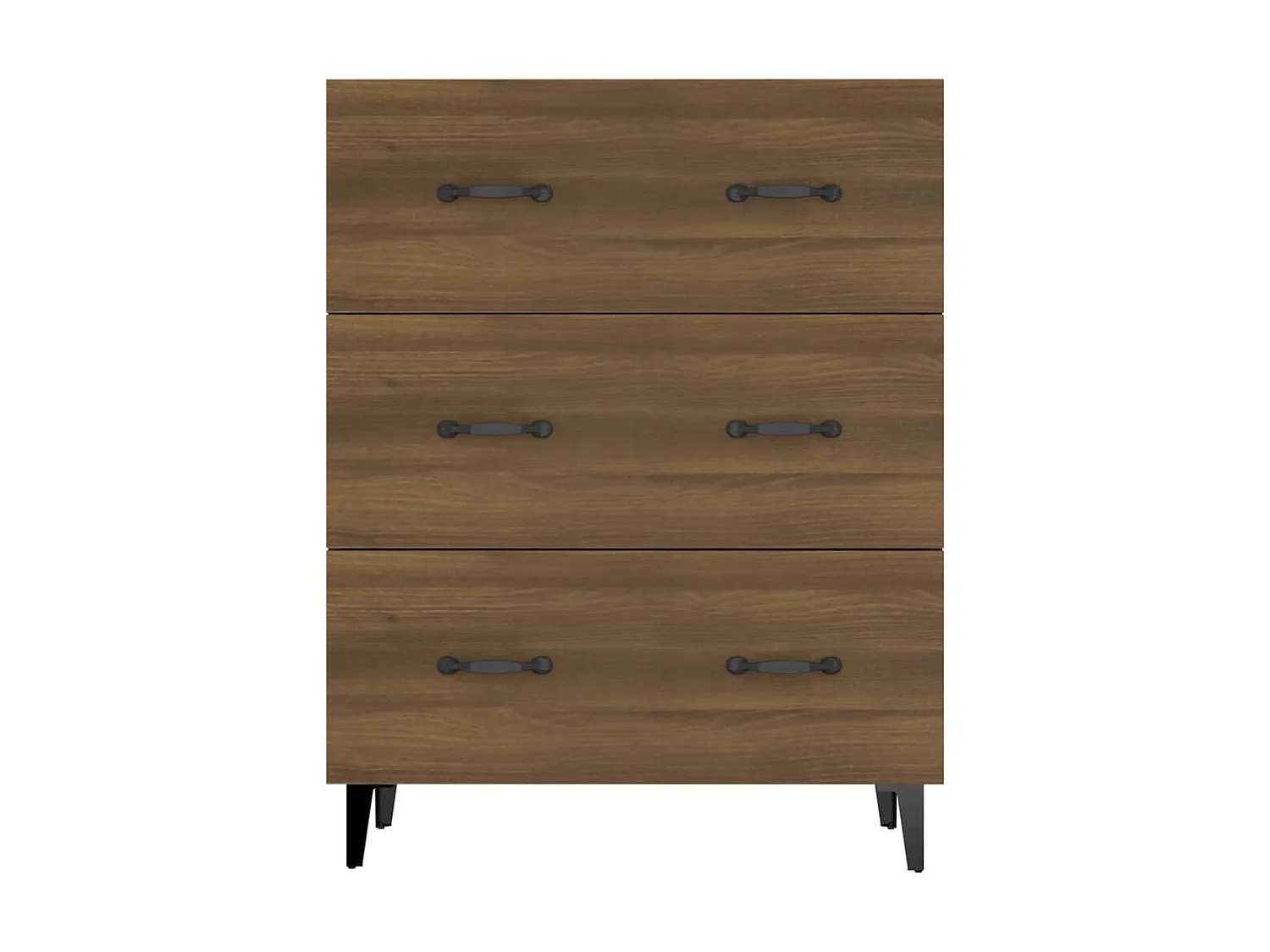 Sideboard Lowboard - Braun Eichen-Optik 69,5x34x90 cm Holzwerkstoff -RM32329