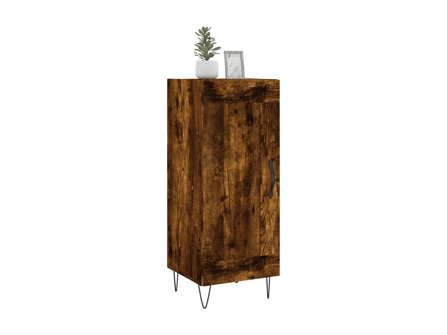 Sideboard Anrichte Räuchereiche 34,5x34x90 cm Holzwerkstoff -RM50536