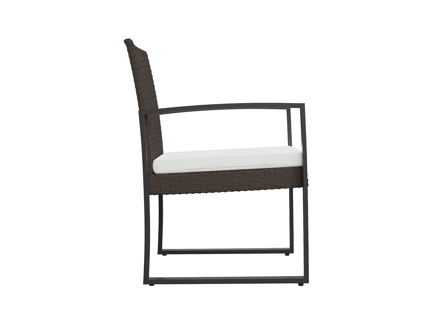 Tuinstoelen 2 st polypropeen rattan bruin NL79355