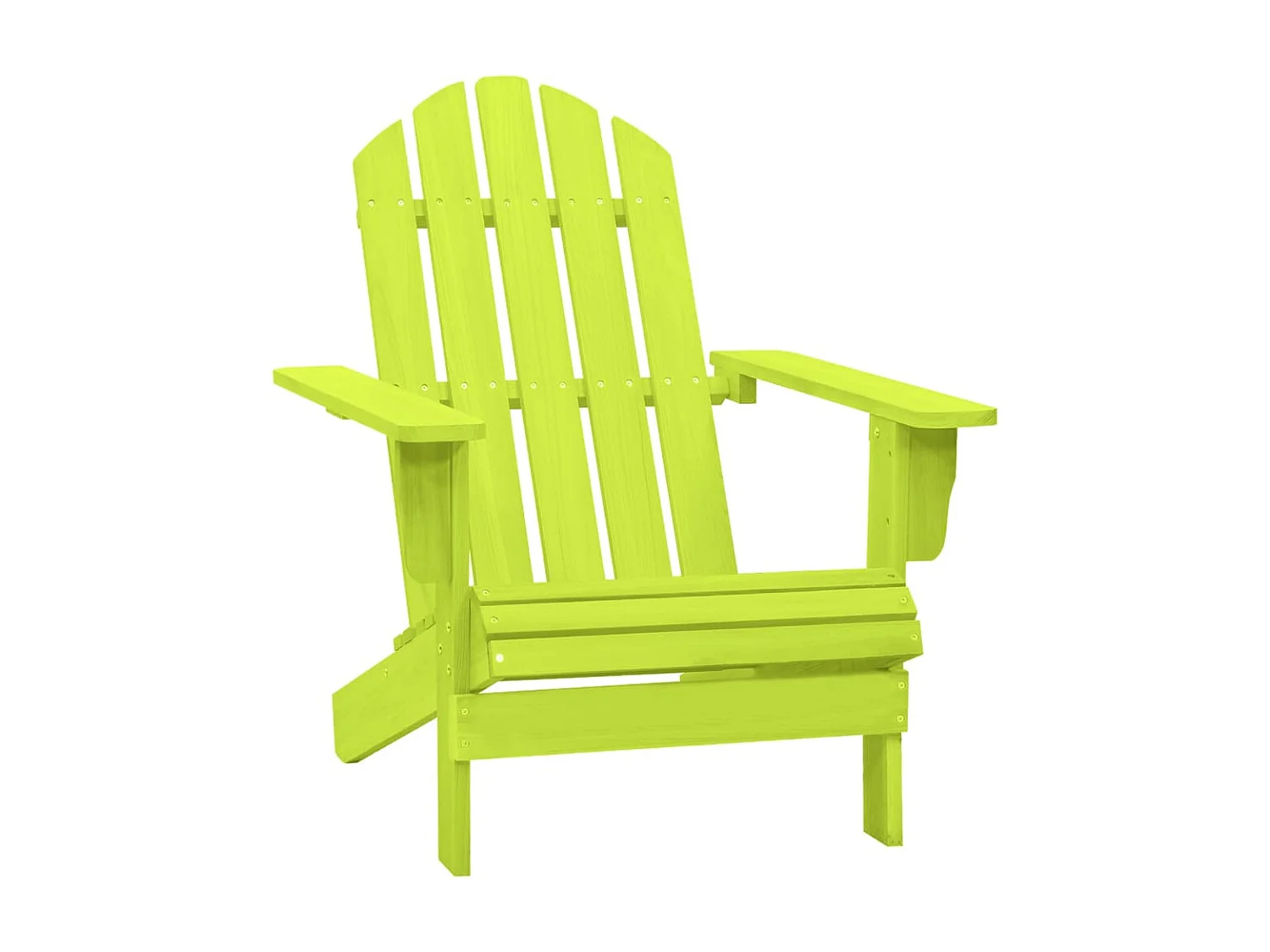 Cadeira Adirondack para jardim abeto maciço verde PT495080