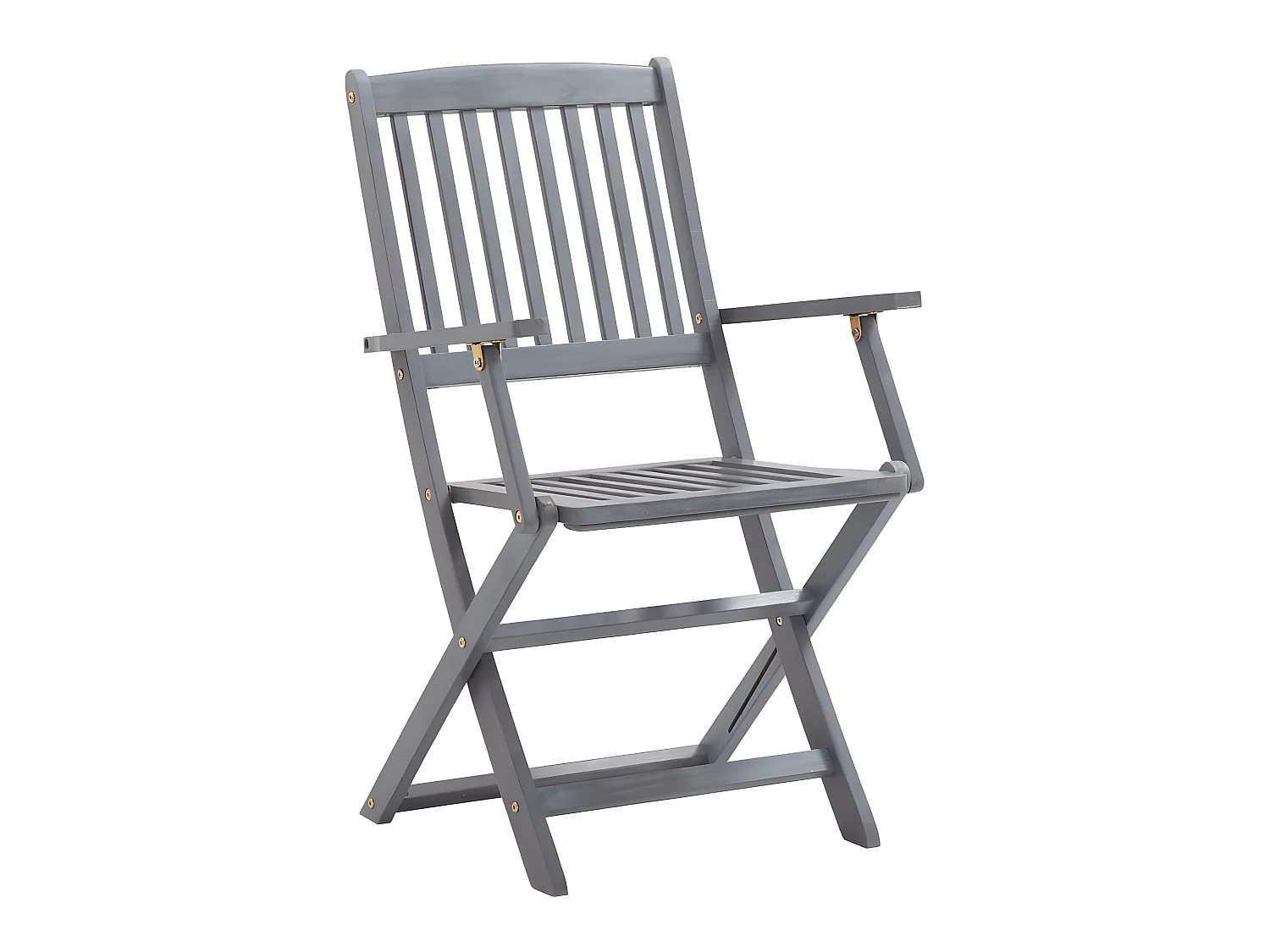 Chaises pliables d'extérieur 2 pcs Bois d'acacia solide SEF18951