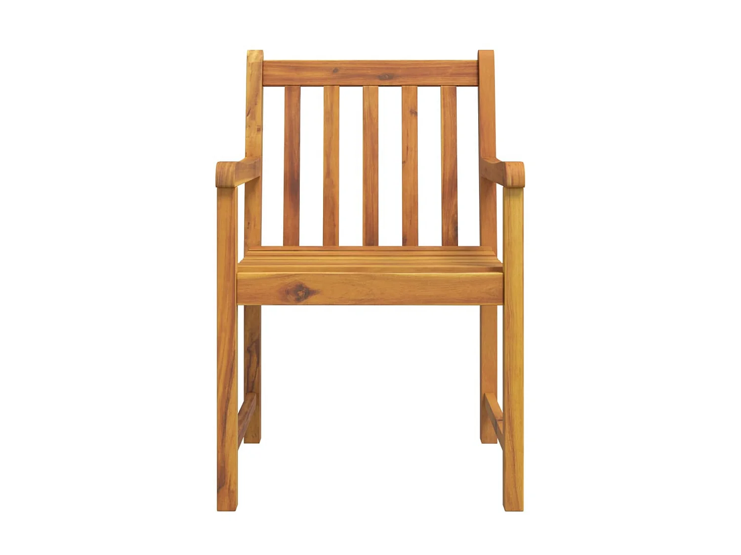 Tuinstoelen 4 st 56x55,5x90 cm massief acaciahout NL58034