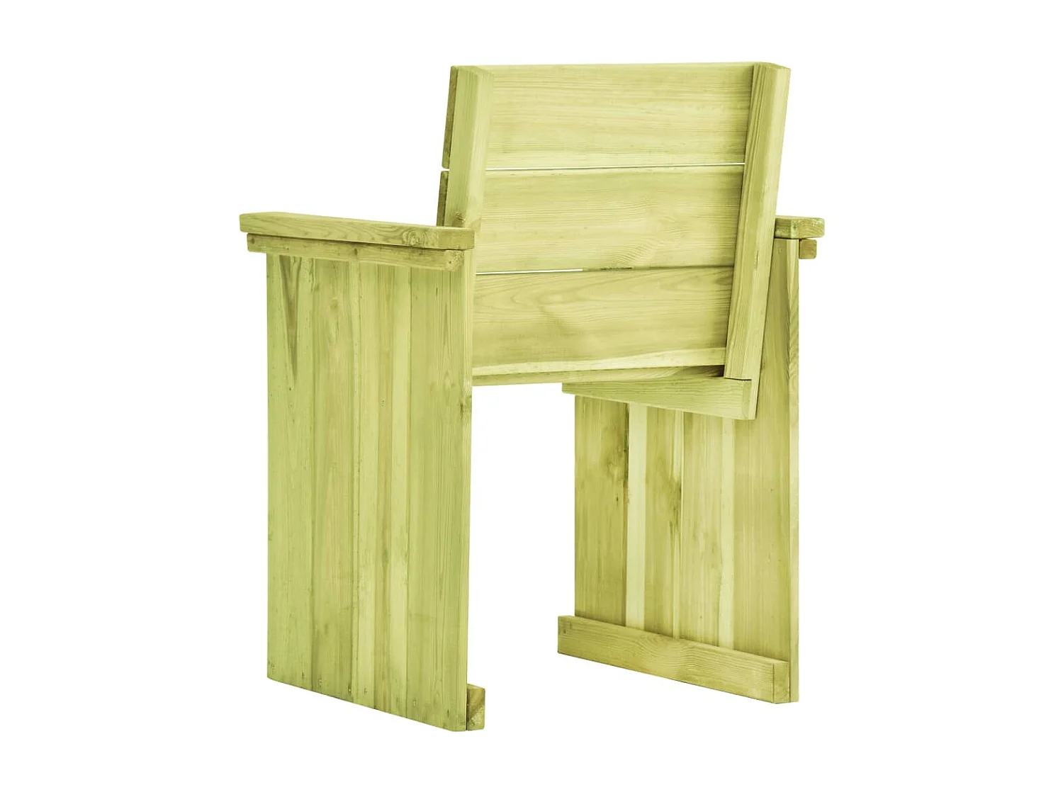 Silla de jardín de madera de pino impregnada ES26835