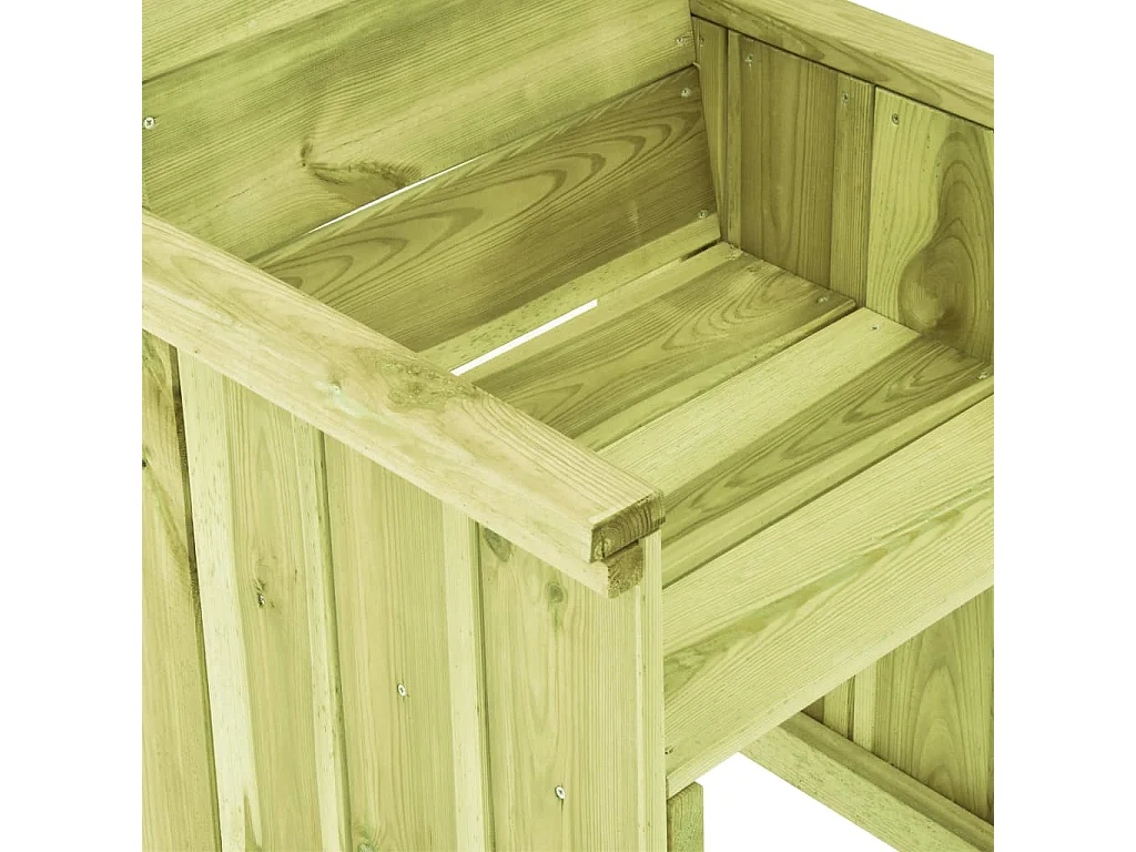 Silla de jardín de madera de pino impregnada ES26835