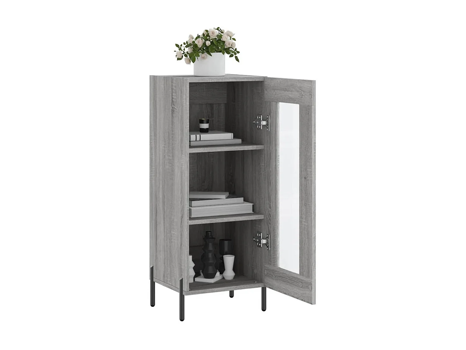 Sideboard Grau Sonoma - Lowboard 34,5x34x90 cm Holzwerkstoff -RM72839