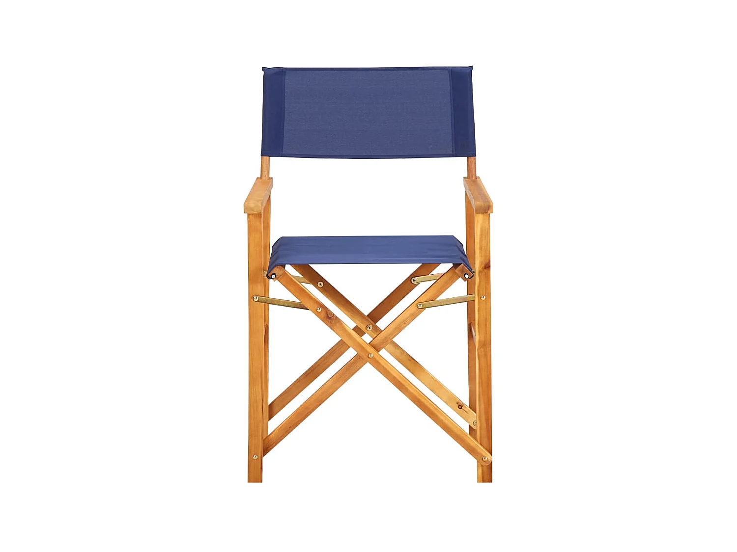 Sillas de director 2 uds madera maciza de acacia azul ES88479