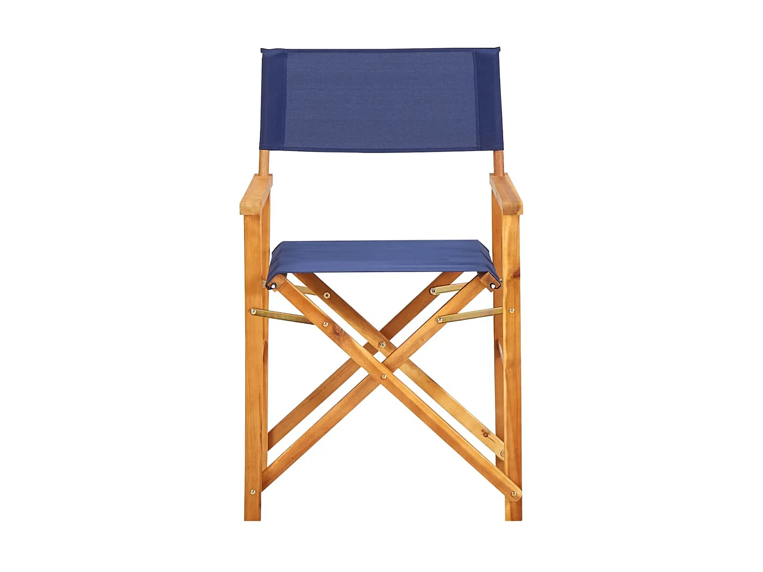 Sillas de director 2 uds madera maciza de acacia azul ES88479