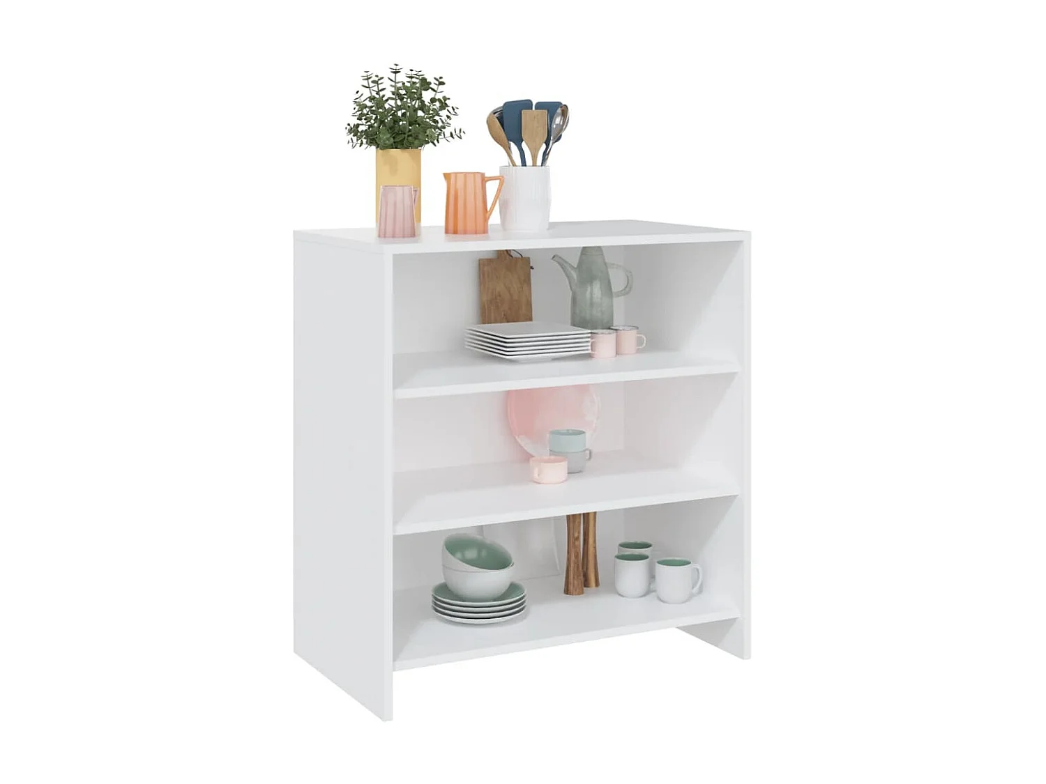 Sideboard Weiß Anrichte 70x40,5x75 cm Holzwerkstoff -RM11951