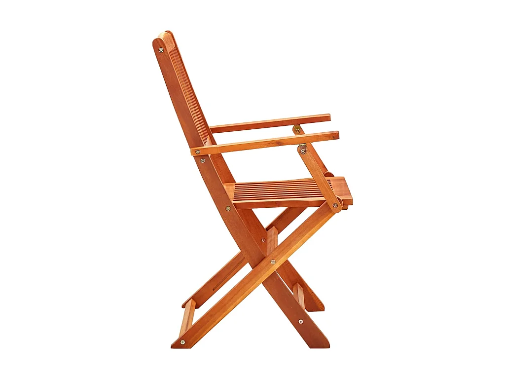 Chaises de jardin pliables 8 pcs Bois d'eucalyptus massif SEF23458